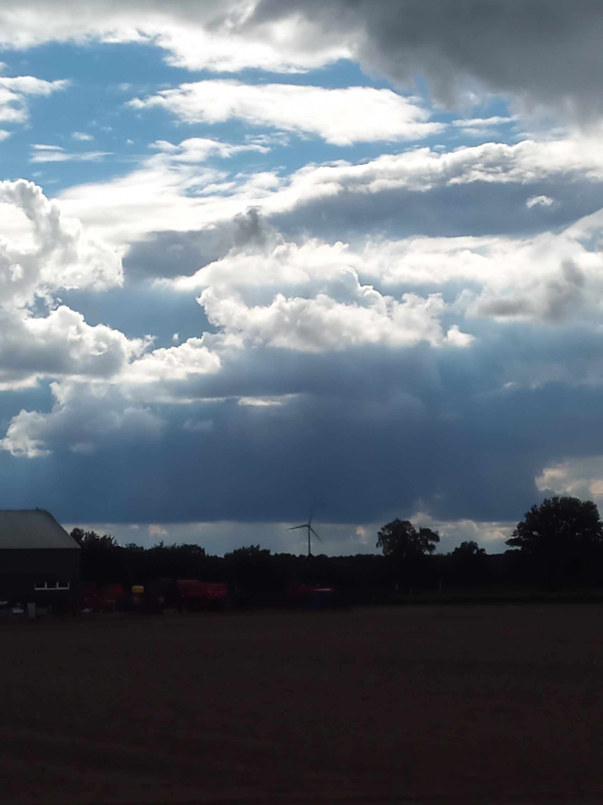 Passive positive picture shows clouds above my hometown Eicklingen