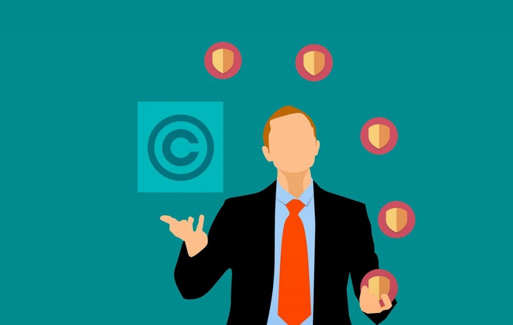 Responsible Derivatives illustration shows manager juggler