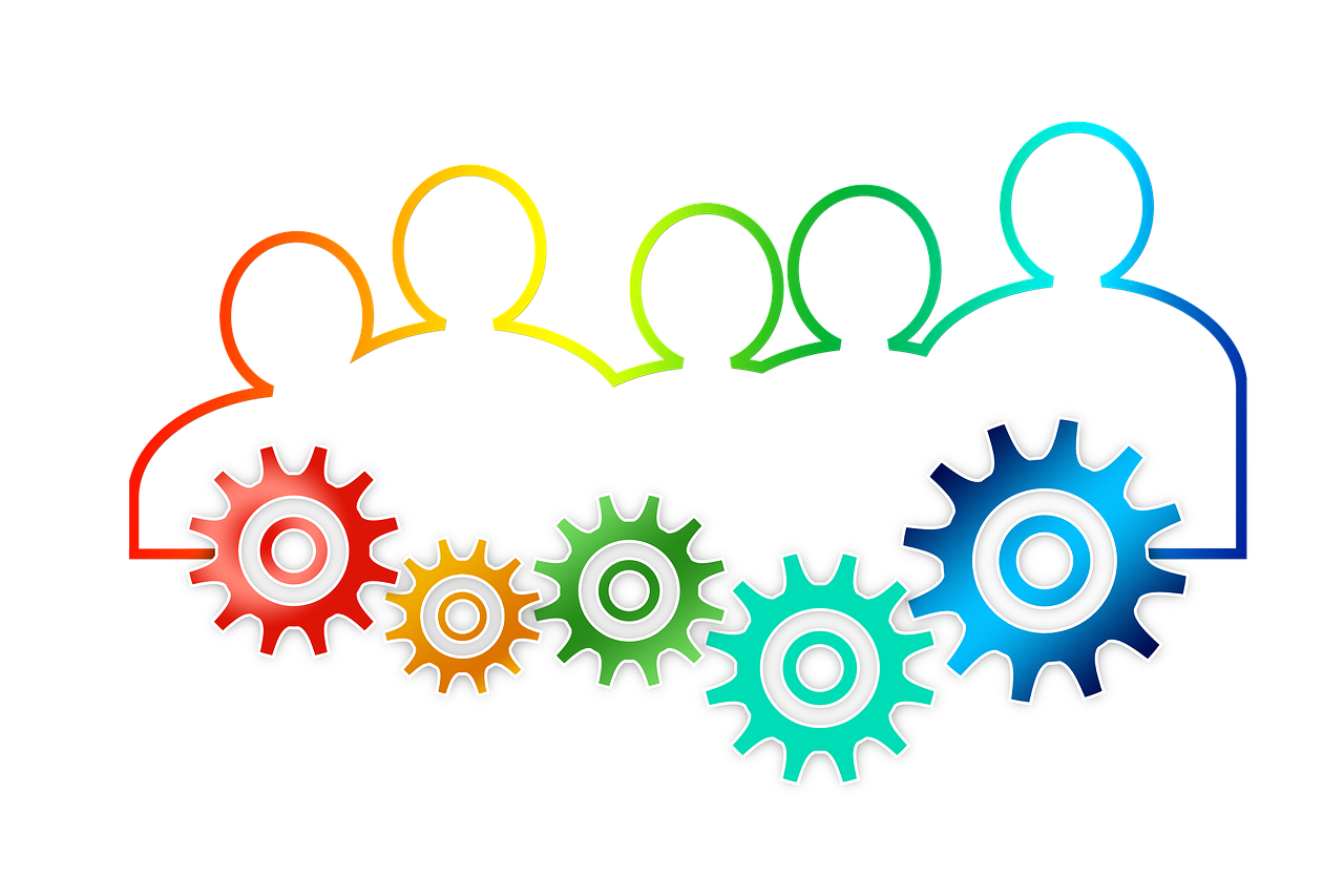 Illustration for HR-ESG is graphic Teamwork by Geralt from Pixabay