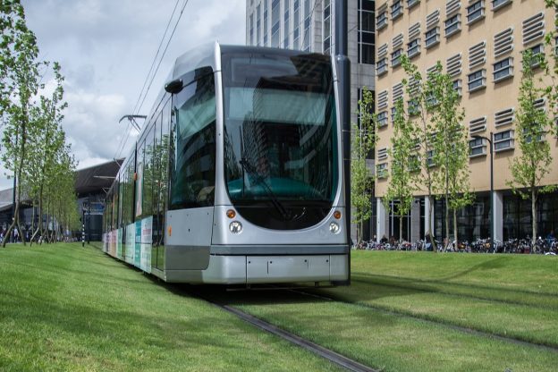 Taxing or nudging with a tram picture by Rudy and Peter Skitterians and Pixabay